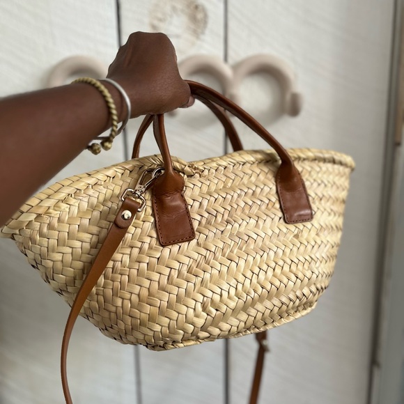 Zara Straw Bag with Leather Straps - Picture 9 of 10
